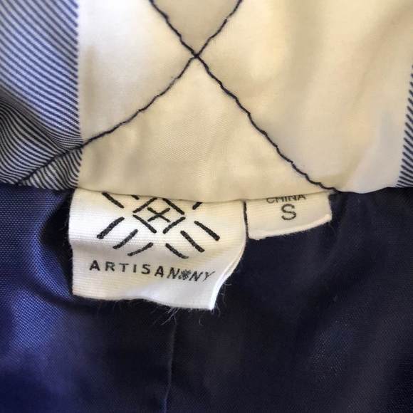 Artisan NY buffalo check zip vest S - Picture 5 of 9